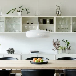 UMAGE Retro pendellampe Clava Dine, hvid