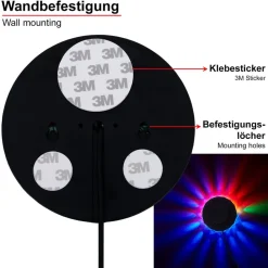 Briloner RGB LED-lyshjul - dekorativt lys med musiksensor