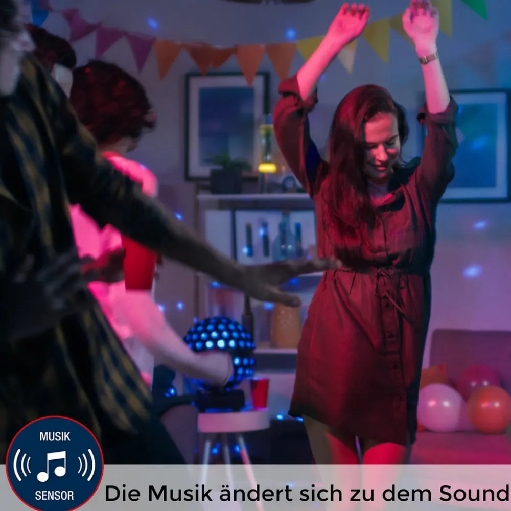 Briloner RGB LED-lyshjul - dekorativt lys med musiksensor