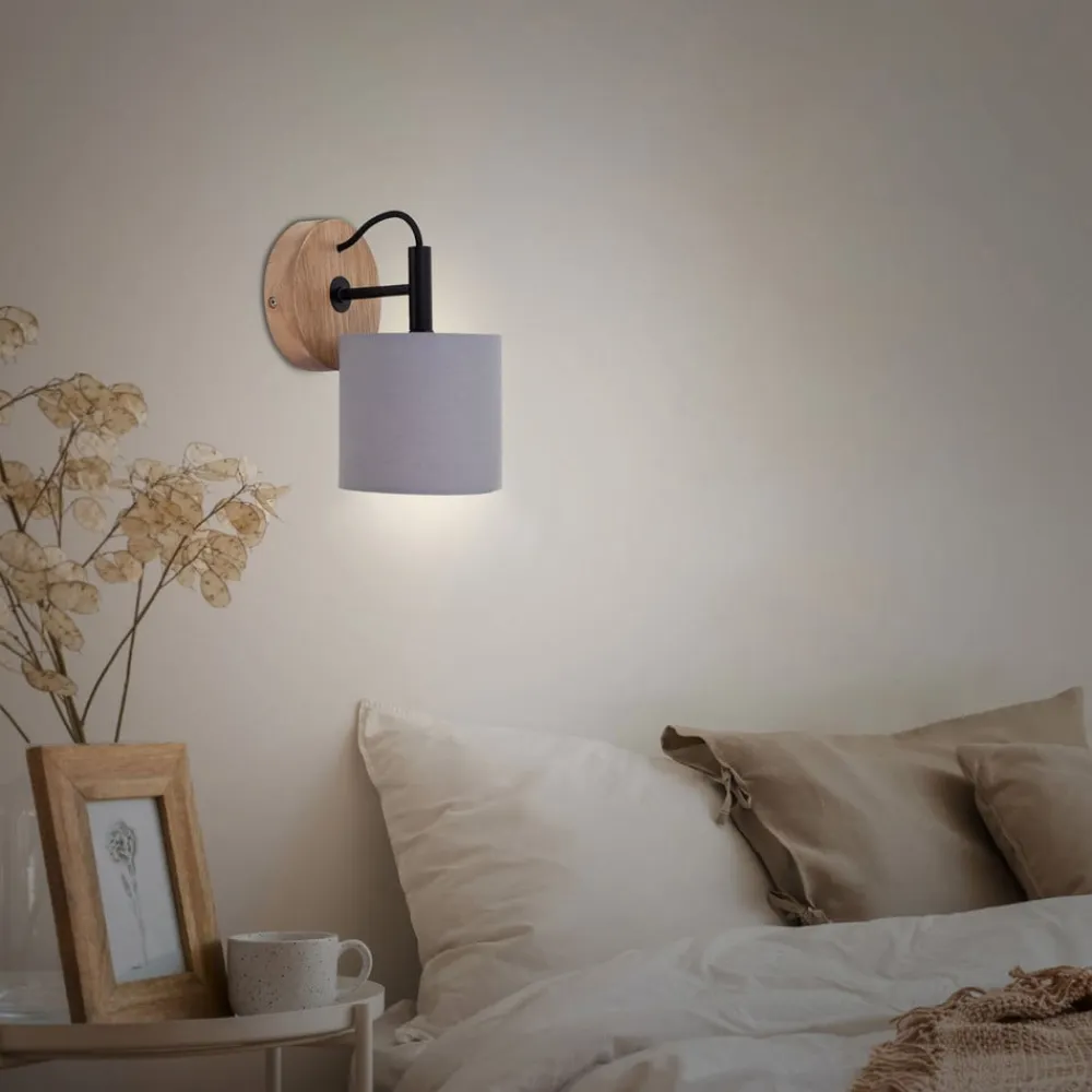 Rhon væglampe, tekstilskærm^Briloner Discount