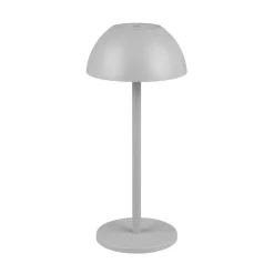 Ricardo LED genopladelig bordlampe, grå, højde 30 cm, plast^Reality Leuchten Sale