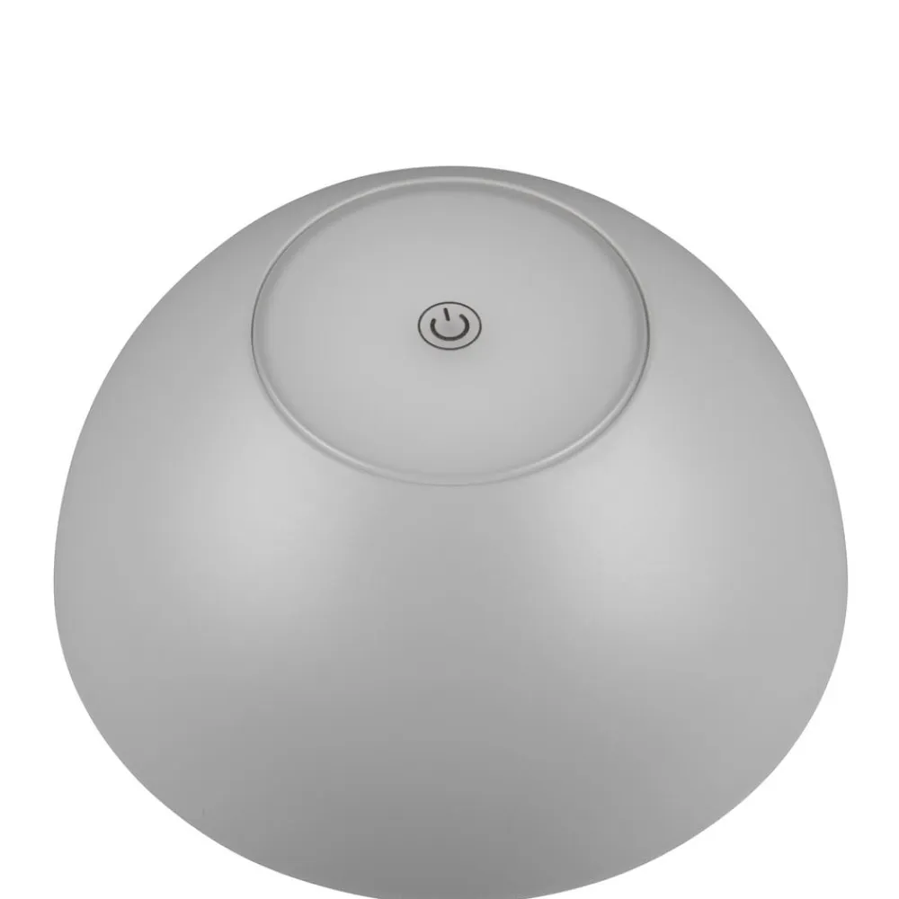 Ricardo LED genopladelig bordlampe, grå, højde 30 cm, plast^Reality Leuchten Sale