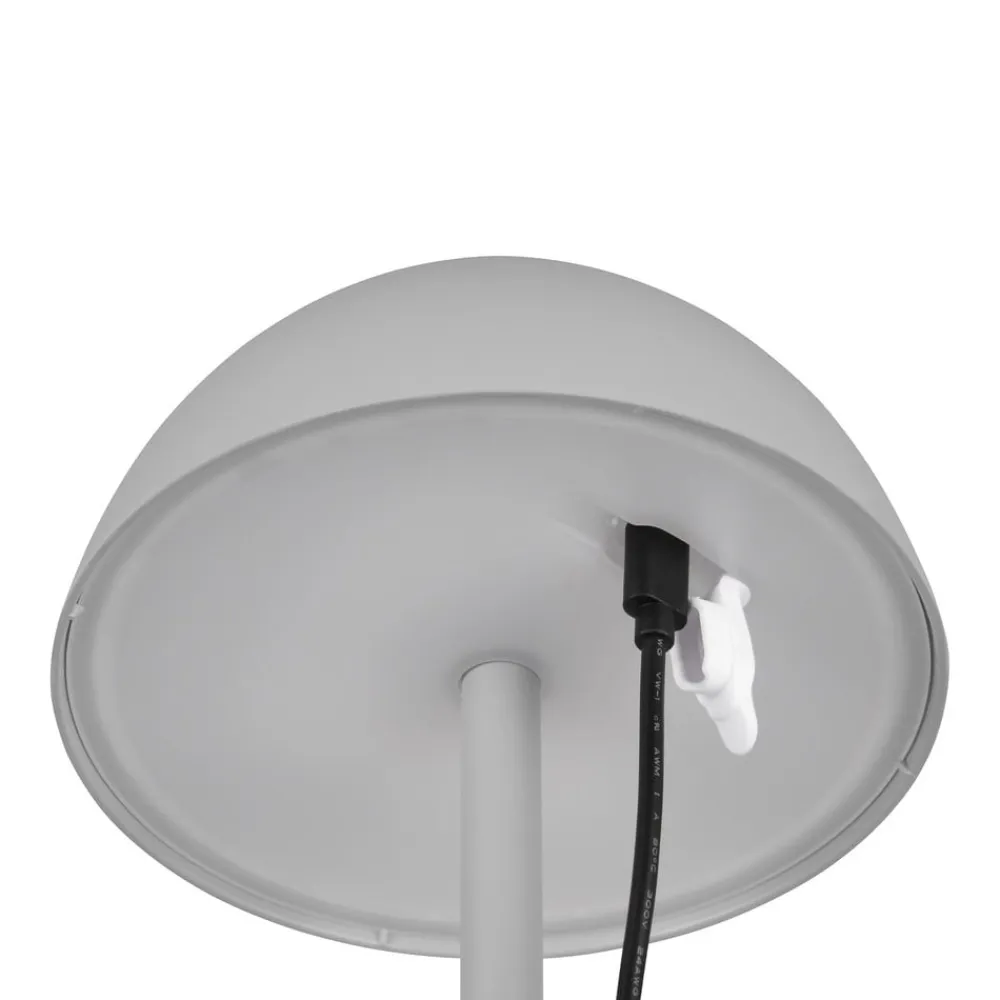 Ricardo LED genopladelig bordlampe, grå, højde 30 cm, plast^Reality Leuchten Sale