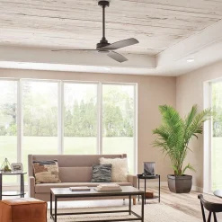 KICHLER Loftventilatorer>Ried loftventilator, trebladet, jernfarvet