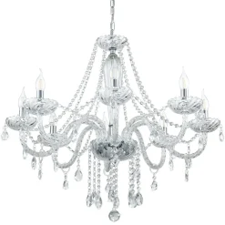 EGLO Lysekroner>Rigt udsmykket lysekrone Basilano