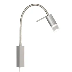 FISCHER & HONSEL Væglamper>River LED-væglampe, flexarm, skærm med glas