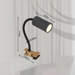 Globo Robby klemlampe med fleksibel arm