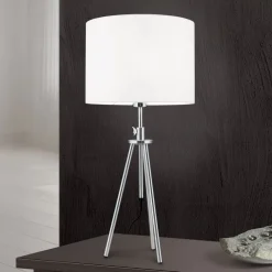 ORION Roger bordlampe, trebenet, højdejusterbar