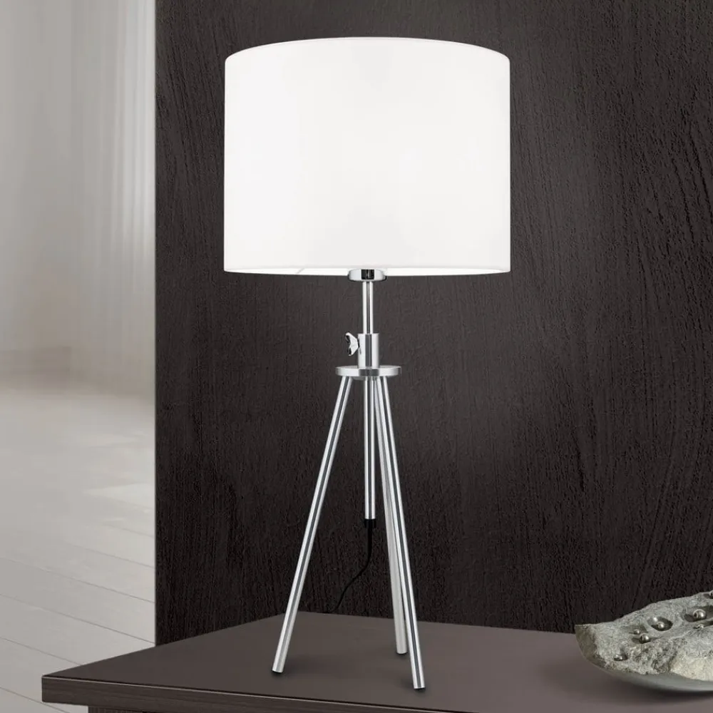 ORION Roger bordlampe, trebenet, højdejusterbar