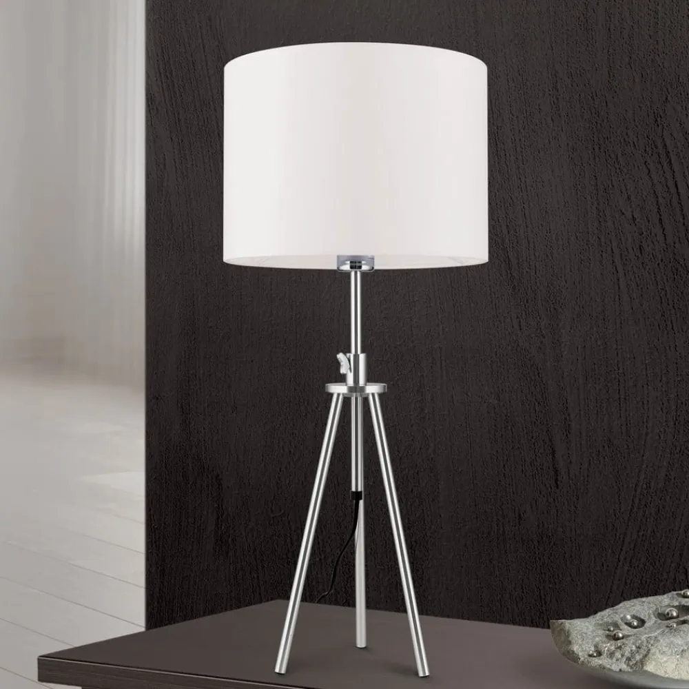 ORION Roger bordlampe, trebenet, højdejusterbar