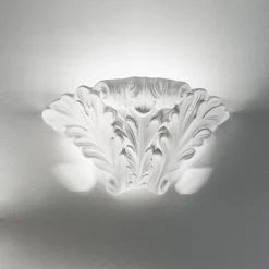 austrolux Rokoko væglampe med stukforsiring