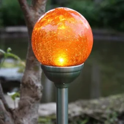 STAR TRADING Roma solcelle-jordspydslampe ravfarvet LED