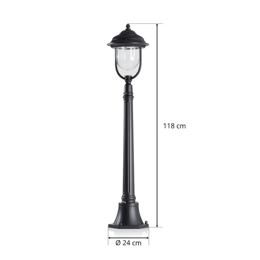 Romantisk stilampe "Parma", i sort^Konstsmide Clearance