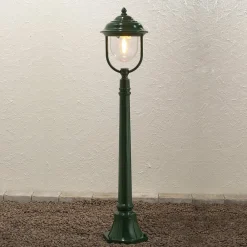 Konstsmide Gadebelysning>Romantisk stilampe "Parma", i grøn