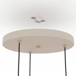 EGLO Romazzina hængelampe, Ø 46 cm, sandfarvet, 3 lyskilder, stål