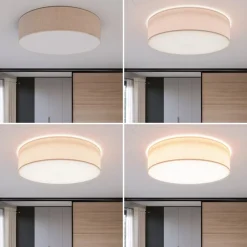 Rondo loftslampe, beige, Ø 60 cm^TK Lighting Discount