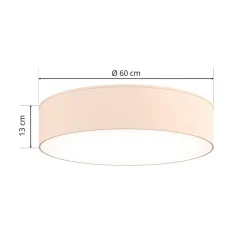 Rondo loftslampe, beige, Ø 60 cm^TK Lighting Discount