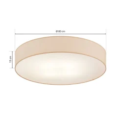 Rondo loftslampe, beige Ø 80 cm^TK Lighting Hot