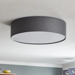 Rondo loftslampe, grå, Ø 50 cm^TK Lighting