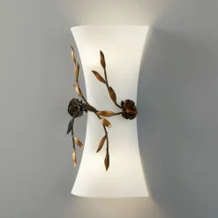 Kögl Rosa væglampe med glasskærm