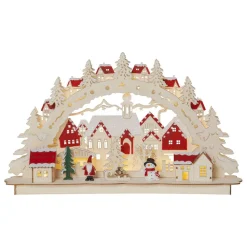 Rosenheim-landskab LED-adventsstage, batteri^STAR TRADING New