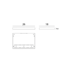 Rotaliana Væglamper>CM2 W2 LED-væglampe, sort, 2.700 K