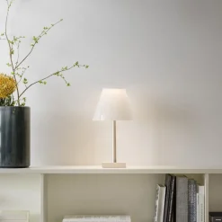 Dina T1 LED-bordlampe, hvid/hvid^Rotaliana New