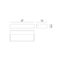 Rotaliana InOut W2 Indoor LED-væglampe 2.700 K
