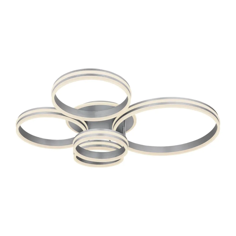 Rubio LED-loftlampe, længde 114 cm, grå, CCT, 5 lyskilder^Globo Sale