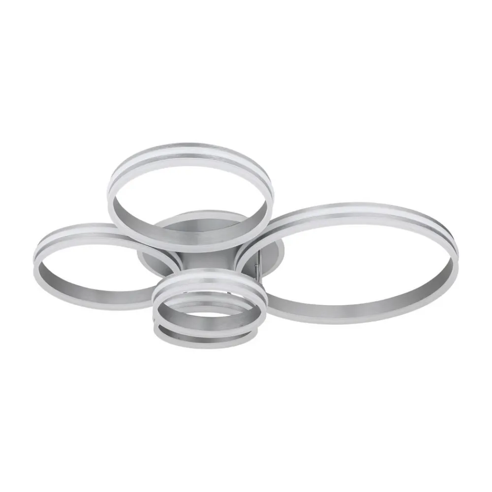 Rubio LED-loftlampe, længde 114 cm, grå, CCT, 5 lyskilder^Globo Sale