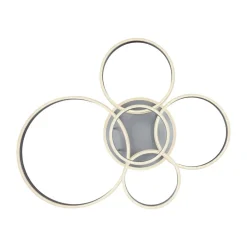 Rubio LED-loftlampe, længde 114 cm, grå, CCT, 5 lyskilder^Globo Sale