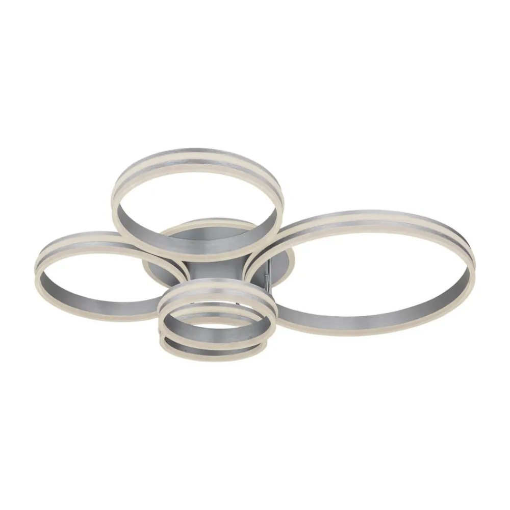 Rubio LED-loftlampe, længde 114 cm, grå, CCT, 5 lyskilder^Globo Sale