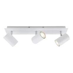 Briloner Run loftslampe, drejelig, 3-lys, hvid