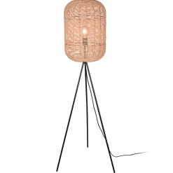 Trio Lighting Runa gulvlampe med sisalskærm