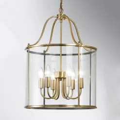 Rund lanterneform - hængelampen Rieka, 43 cm^ORION Hot