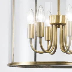 Rund lanterneform - hængelampen Rieka, 43 cm^ORION Hot