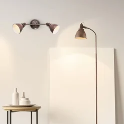 Globo Rustbrun loftspot Giorgio, 2 lyskilder