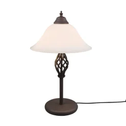 Trio Lighting Rustica bordlampe med snorekontakt, rust
