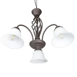 Trio Lighting Rustica hængelampe, rustfarvet, 3 lyskilder