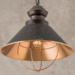 Rustik pendellampe Shanta, en lyskilde^ORION Hot