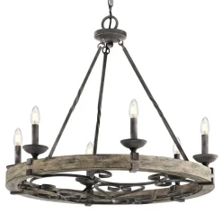 KICHLER Lysekroner>Rustik Taulbee lysekrone, 6 lyskilder