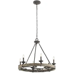 KICHLER Lysekroner>Rustik Taulbee lysekrone, 6 lyskilder