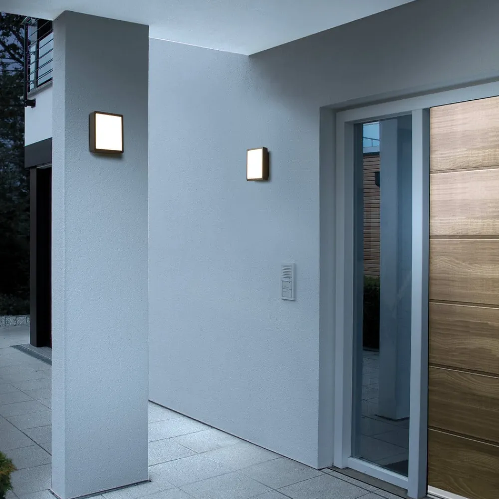 HB 107 udendørs LED-væglampe kvadrat, frontal^RZB Outlet