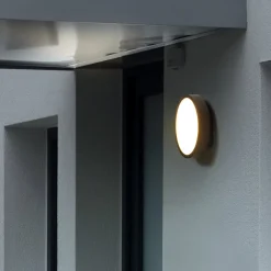 RZB Udendørs Loftlamper>HB 108 udendørs LED-væglampe cirkel, frontal