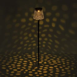 Globo 36562S solcelle-lampe med jordspyd, IP44, sølv