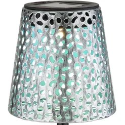 Globo 36562S solcelle-lampe med jordspyd, IP44, sølv