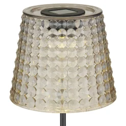 Globo 36635-2S solcelle-lampe med jordspyd, 2, sort/røg