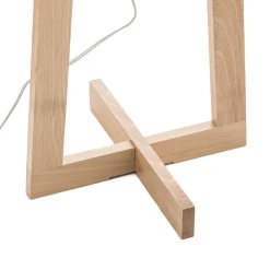 Sacha LS gulvlampe af træ og stof, hvid^Aluminor Outlet