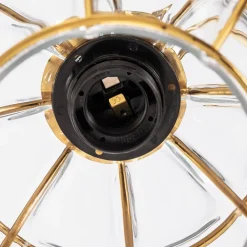 Opviq Safderun 402-A væglampe, guld, klar glasskærm