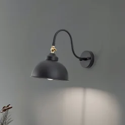 Saglam 3742 væglampe, justerbar, sort^Opviq Clearance